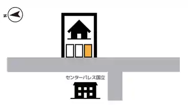 特P 谷保7159-18駐車場の図面