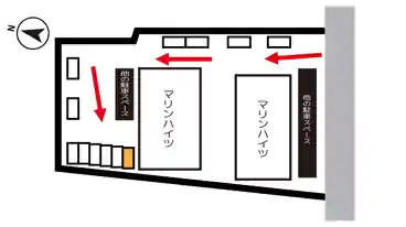 特P 《軽・コンパクト》マリンハイツⅡ駐車場の図面