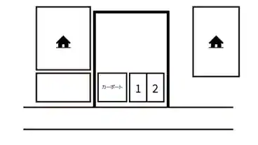 特P 浅井町西浅井字弍軒家12-3駐車場の図面