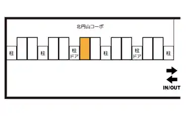 特P 北円山コーポ駐車場の図面