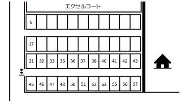 特P 南江戸1-10-19駐車場の図面