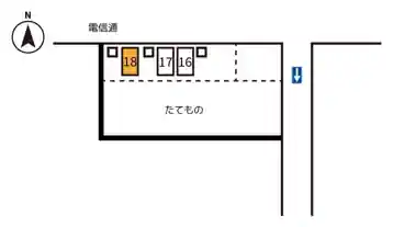 特P 西三条南6-2-2駐車場の車室