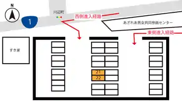 特P 第2千歳月極駐車場の図面