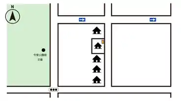 特P 《バイク専用》新今里2-13-4駐車場の図面