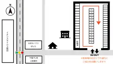 特P 中部電力PG北営業所 第２駐車場の図面