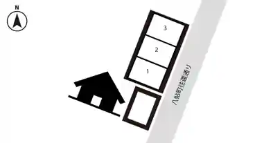特P 八帖町字往還通6番地駐車場の図面