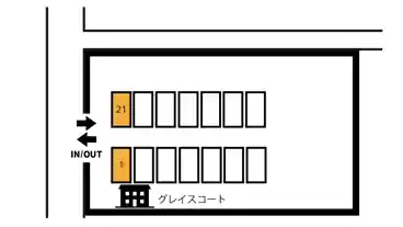 特P グレイスコート駐車場の図面