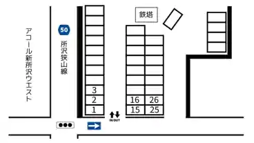 特P 《軽・コンパクト》緑町4-37-14付近駐車場の図面