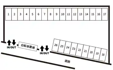 特P マンション塚口駐車場の図面