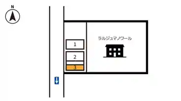 特P 【3番】竜泉ラルジュマノワール駐車場の図面