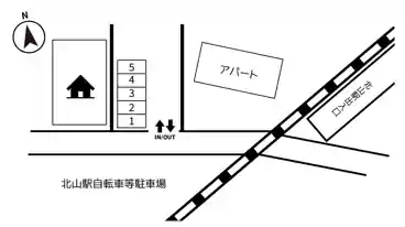 特P 【1番】グリーンハイツ北山駅前駐車場の図面