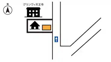 特P 《軽・コンパクト》天王寺町南2-22-7駐車場の図面