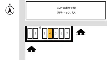 特P 【4番】亀城町５丁目３１−１０付近駐車場の図面