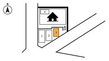 特P 【3番】東深井860-150駐車場の図面