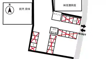 特P 大町仁科町３１５０−１付近駐車場の図面