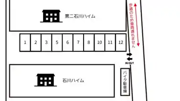 特P 《軽・コンパクト》石川ハイム駐車場の図面