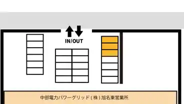 特P 中部電力ＰＧ旭名東営業所駐車場の図面