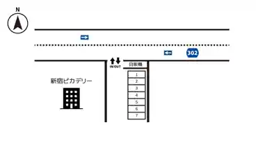 特P 《バイク専用》新宿ピカデリー駐車場の図面