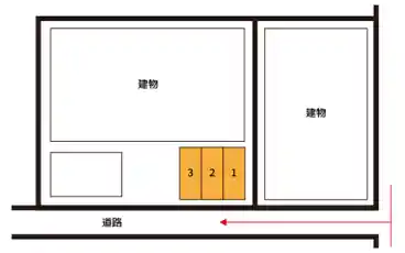 特P 《バイク専用》小杉御殿町2-132-41駐車場の図面