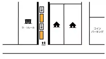 特P 《原付専用》若林5-4-13付近駐車場の図面