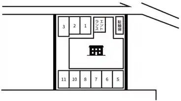 特P 青江3ｰ2-40駐車場の図面