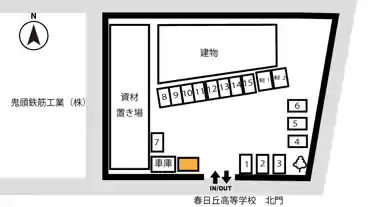 特P 【軽専用/車庫横】東神明町30-1　南駐車場の図面