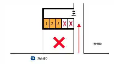 特P 門田屋敷1-9-29駐車場の図面