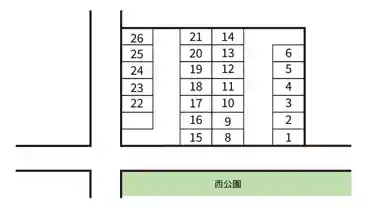 特P 天神町14-15駐車場の図面