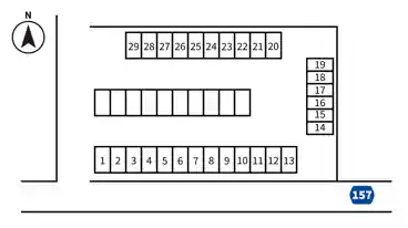 特P 栗東市出庭1825駐車場の図面