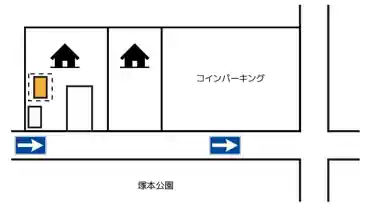 特P 【シャッター内】《バイク専用》塚本4-12-16駐車場の図面