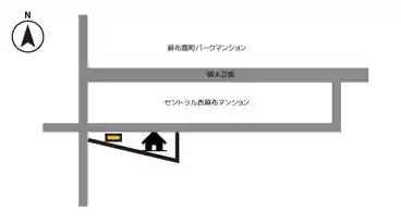 特P 西麻布4-8-22駐車場の図面