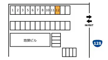 特P 《軽・コンパクト》腰当1308-1地奨ビル駐車場の図面