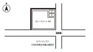 特P 【軽・コンパクト】西糀谷2-31-13駐車場の図面