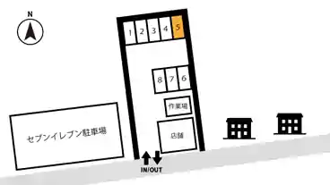 特P 駅北４丁目１−２１−１駐車場の図面