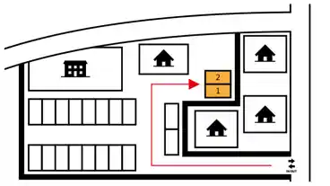 特P Tom's　Court／トムズ　コート駐車場の図面