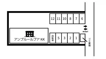 特P アンプルールブワK･K駐車場の図面