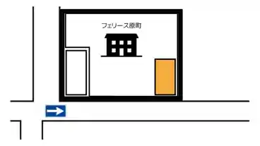 特P 《軽・コンパクト》原町1-12-16駐車場の図面