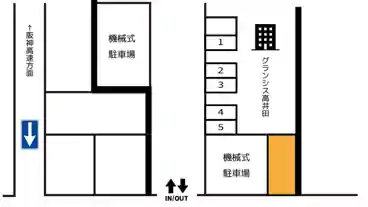 特P グランシス高井田駐車場の図面