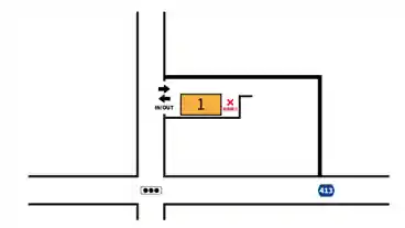 特P 大原2-6-8駐車場の図面