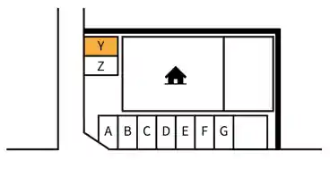 特P 【Y車室】中原2-2-47駐車場の図面