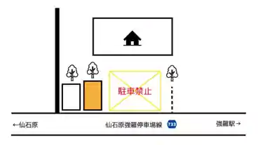 特P 強羅1323-115 駐車場の図面