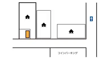 特P 《バイク専用》洗足1-26-10駐車場の図面