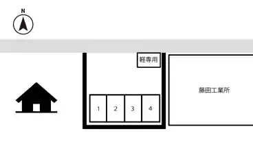 特P 【SUVまで可】住吉5-7-7駐車場の図面