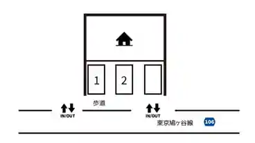 特P 南鳩ヶ谷1-15-14駐車場の図面