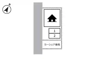 特P 経堂2-7-7駐車場の図面