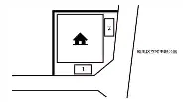 特P 《バイク専用》石神井町3-3-32 駐車場の図面