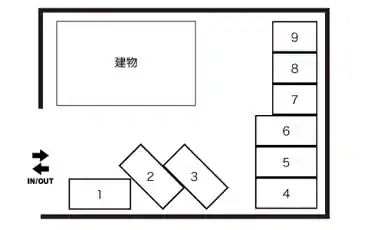 特P 百間川コーポ駐車場の図面