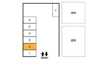 特P 【軽自動車専用】柴又7-5-10駐車場の図面