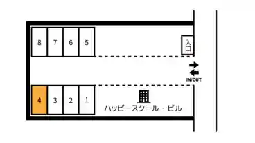 特P 【4番/日月火】西大寺北町1-2-4駐車場の図面