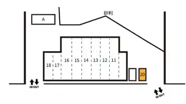 特P 【20番】【軽専用】高原2丁目7-6駐車場の図面